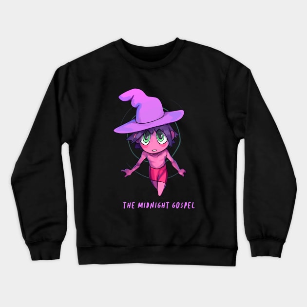 The Midnight Gospel Fanart Crewneck Sweatshirt by Nashida Said